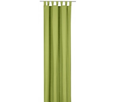 Deko-Einzelschal blickdicht, mit Schlaufen, Farbe grün