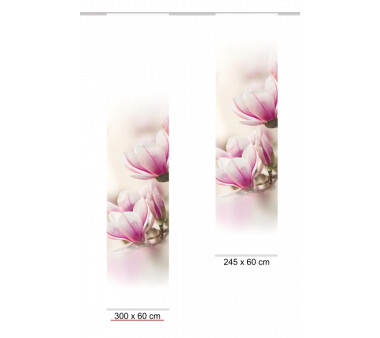 Schiebevorhang Deko blickdicht MAGNENE rose Größe BxH 60x300 cm