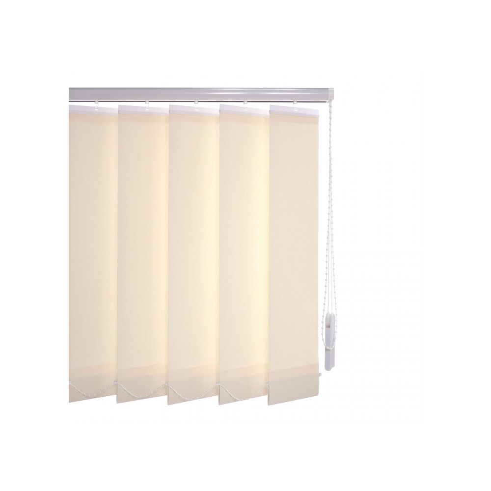 Vertikal-Lamellenvorhang beige, 89 mm Lamellen - kaufen