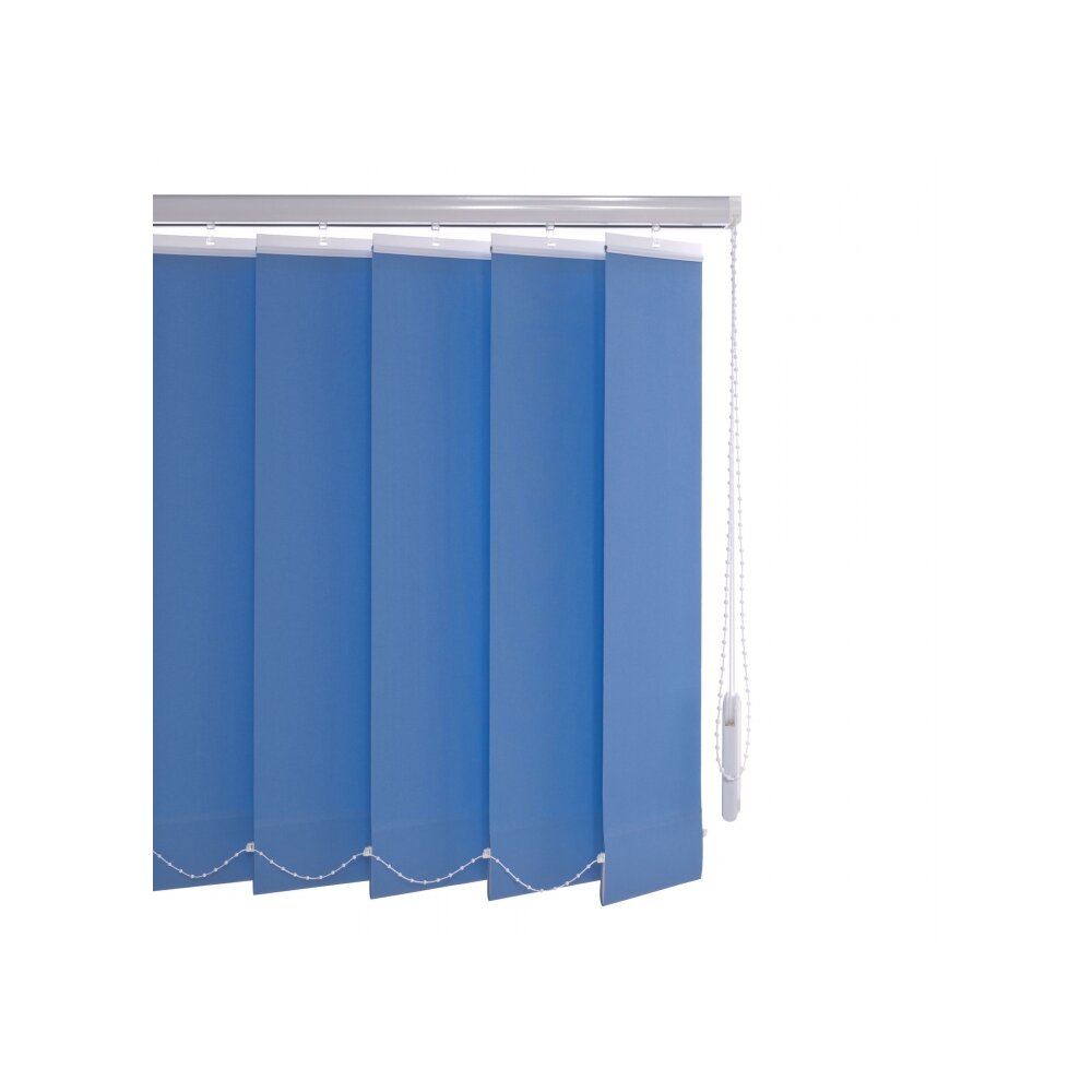Vertikal-Lamellenvorhang blau, Lamellen 127 mm