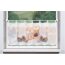 Cafehaus-Gardine LATERNE mit Schlaufen, transparent, Farbe natur, HxB 45x120 cm