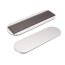 LIEDECO Griffleiste für Schiebevorhänge, Farbe aluminium, Maße: 10x3 cm, oval