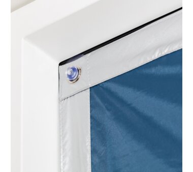 Lichtblick Dachfenster Sonnenschutz Thermofix, ohne Bohren - Farbe blau, BxH 36x76,9 cm