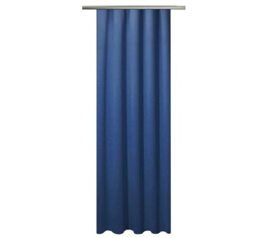Verdunklungs Schal Blackout mit U-Band uni Fb. dunkelblau HxB 160x145 cm
