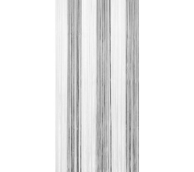 Fadengardine Elli, mit Tunneldurchzug und Multifunktionsband, schwarz-weiß HxB 160x148 cm