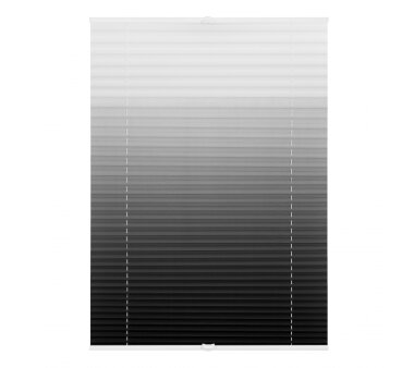 Lichtblick Plissee Klemmfix, ohne Bohren, verspannt, Farbverlauf grau BxH 120x130 cm