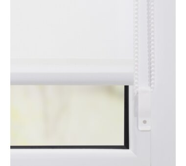 Lichtblick Rollo Klemmfix, ohne Bohren, blickdicht, Menü - Farbe schwarz-weiß BxH 80x150 cm