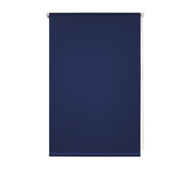 LIEDECO Klemmfix-Rollo Verdunklung mit Thermobeschichtung 045 x 150 cm blau inkl. Klemmträger