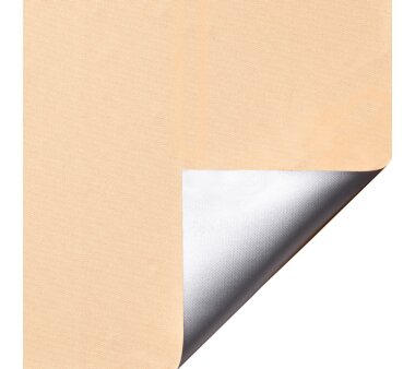 LIEDECO Klemmfix-Rollo Verdunklung mit Thermobeschichtung 060 x 150cm Fb. apricot inkl. Klemmträger