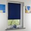 LIEDECO Klemmfix-Rollo Lichtdurchlässig 100 x 150cm Fb. blau inkl. Klemmträger