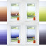LIEDECO Klemmfix-Plissee Farbverlauf, verspannt,  Fb. grau BxH 80x130 cm