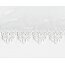 Kuvertstore Elena mit Faltenband 1:3 Farbe weiß, Spitzenhöhe 5 cm HxB 125x750 cm