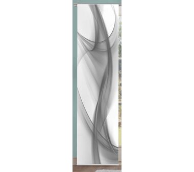 Schiebevorhang Deko blickdicht CLIFTON  Fb. grau Größe BxH 60x245 cm