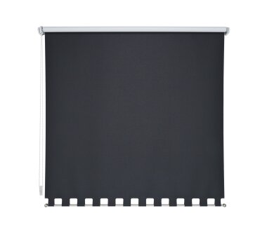 LIEDECO Volantrollo eckig, Uni-Verdunklung, schwarz BxH 62x180 cm