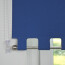 LIEDECO Volantrollo eckig, Uni-Verdunklung, blau BxH 62x180 cm