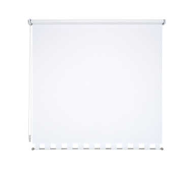 LIEDECO Volantrollo eckig, Uni-Lichtdurchlässig, weiß BxH 62x180 cm