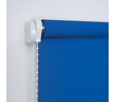 LIEDECO Volantrollo klassisch, Uni-Lichtdurchlässig, blau