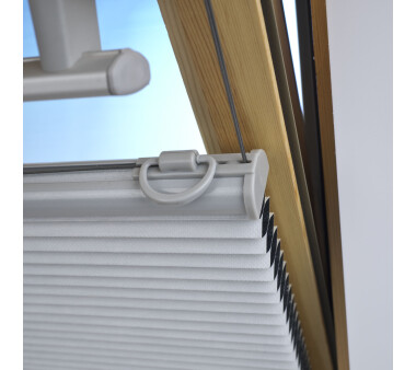 LIEDECO Universal-Dachfenster-Wabenplissee, Verdunklung, Farbe weiß