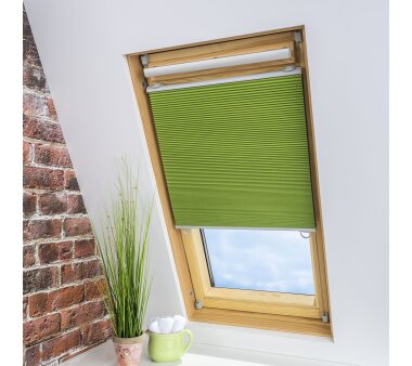 LIEDECO Universal-Dachfenster-Wabenplissee, Verdunklung, Farbe grün