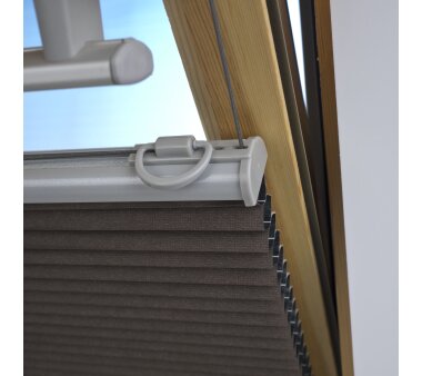 LIEDECO Universal-Dachfenster-Wabenplissee, Verdunklung, Farbe braun