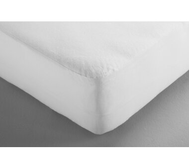 DORMISETTE Protect & Care Wasserdichtes Molton-Spannbetttuch, Farbe weiß
