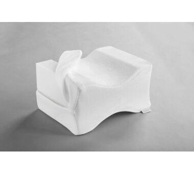 DORMISETTE Protect & Care Kniekissen für Seitenschläfer 26x20x14 cm, Farbe weiß