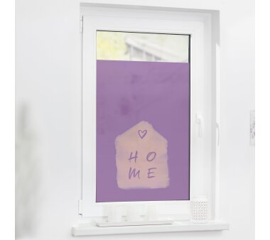 Lichtblick Fensterfolie selbstklebend, Sichtschutz, Home lila/orange