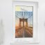 Lichtblick Fensterfolie selbstklebend, Sichtschutz, Brooklyn Bridge orange
