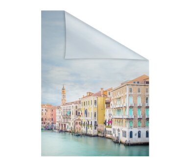Lichtblick Fensterfolie selbstklebend, Sichtschutz, Venedig bunt