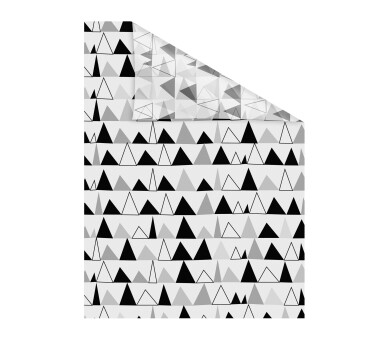 Lichtblick Fensterfolie selbstklebend, Sichtschutz, Dreiecke schwarz-weiß BxH 100x180 cm