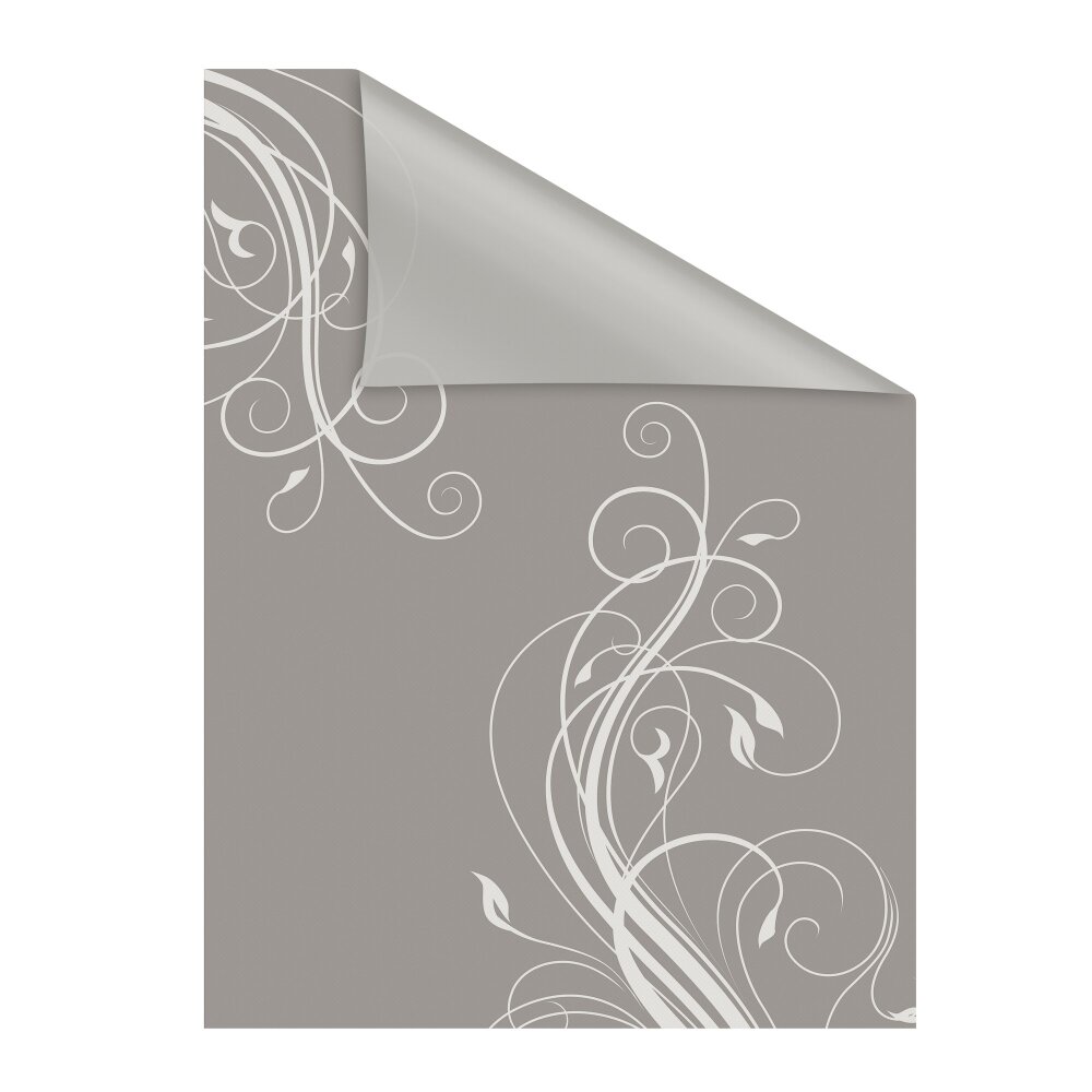Fensterfolie Floral grau-weiß - online kaufen