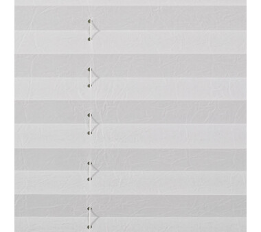 Lichtblick Plissee Haftfix, ohne Bohren, blickdicht, Farbe weiß BxH 85x130 cm