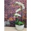 Kunstpflanze Phalenopsis (Orchidee) 3D-Print, Farbe weiß, im Keramik-Topf, Höhe ca. 52 cm
