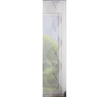 Schiebegardine SANDRA, Bambus-Optik, 084948-0309, Digitaldruck, halbtransparent, grau