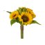 Kunstblume Sonnenblumen-Bouquet, Farbe gelb, Höhe ca. 35 cm