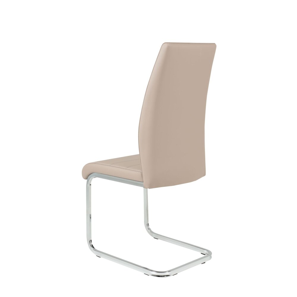 Schwingstuhl Amber 4 S, 2er, cappucino | Wohnfuehlidee | 4-Fuß-Stühle