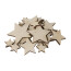 Holz Dekostreu Sterne 20-tlg, Farbe natur, 4er Set, 3-7 cm