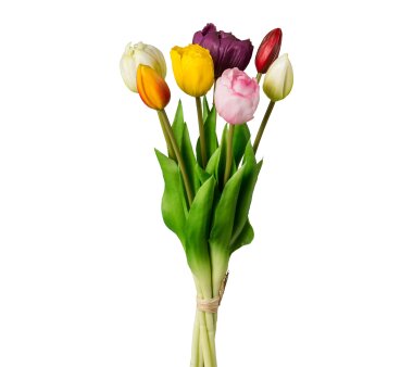 Kunstpflanze Tulpenbund gefüllt, Farbe bunt,...