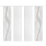 VISION S 4er-Set Flächenvorhänge VALESI, halbtransparent, Höhe 260 cm, grau