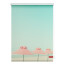 Lichtblick Rollo Klemmfix, Motiv Sonnenschirm, Digitaldruck, blickdicht, Farbe türkis-rosa