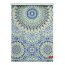 Lichtblick Rollo Klemmfix, Motiv Orientalisches Muster, Digitaldruck, blickdicht, Farbe blau-grün BxH 45x150 cm