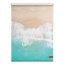 Lichtblick Rollo Klemmfix, Motiv The Beach, Digitaldruck, blickdicht, Farbe türkis-beige
