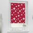 Lichtblick Rollo Klemmfix, Motiv Kleine Sterne, Digitaldruck, blickdicht, Farbe rot BxH 45x150 cm