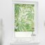Lichtblick Rollo Klemmfix, Motiv Blätter, Digitaldruck, Verdunklung, Farbe grün BxH 45x150 cm