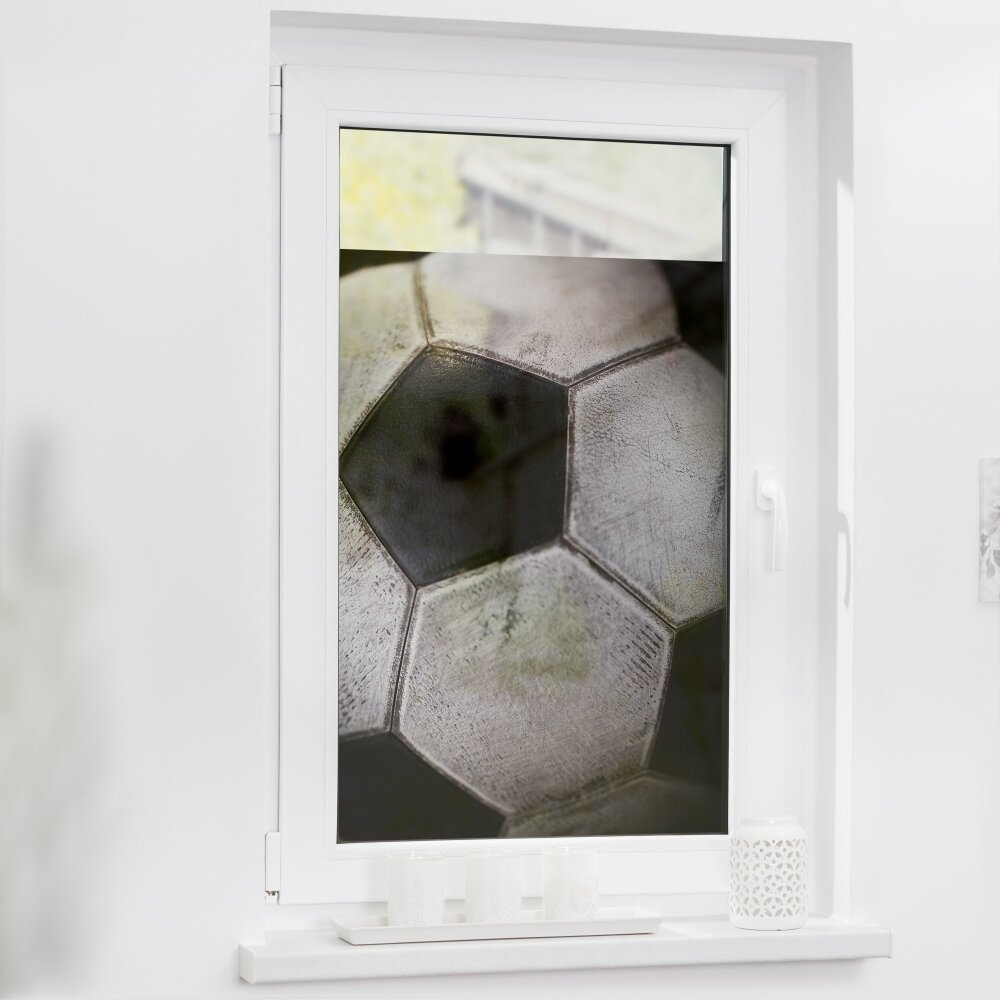 Fensterfolie selbstklebend Retro Fussball