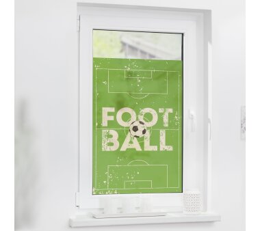 Lichtblick Fensterfolie selbstklebend, Sichtschutz, Motiv Football, Digitaldruck, hellgrün