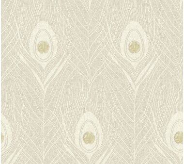 Architects Paper Vliestapete Absolutely chic, Floral beige-grau, 10,05 x 0,53 m