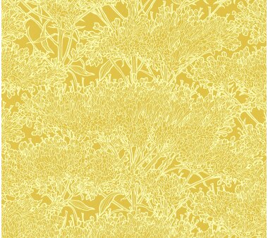 Architects Paper Vliestapete Absolutely chic, Floral Metallic gelb, 10,05 x 0,53 m