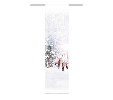 Schiebevorhang Deko blickdicht HIRALIA, Farbe natur, Größe BxH 60x245 cm