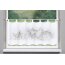 Cafehaus-Gardine VALONA  mit Schlaufen, transparent, Farbe silber, HxB 45x120 cm